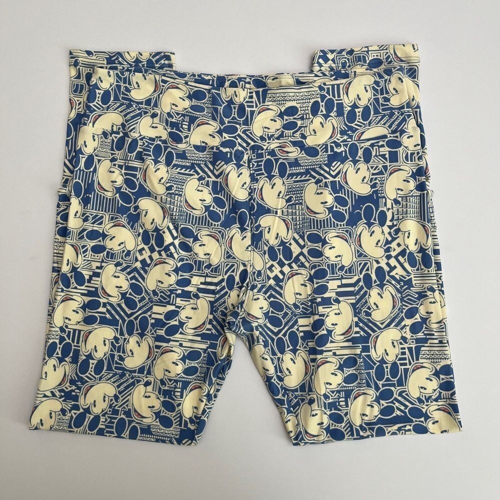 LulaRoe Disney Mickey‎ Mouse Leggings, Lularoe Disney Leggings, Lularoe Blue Q7